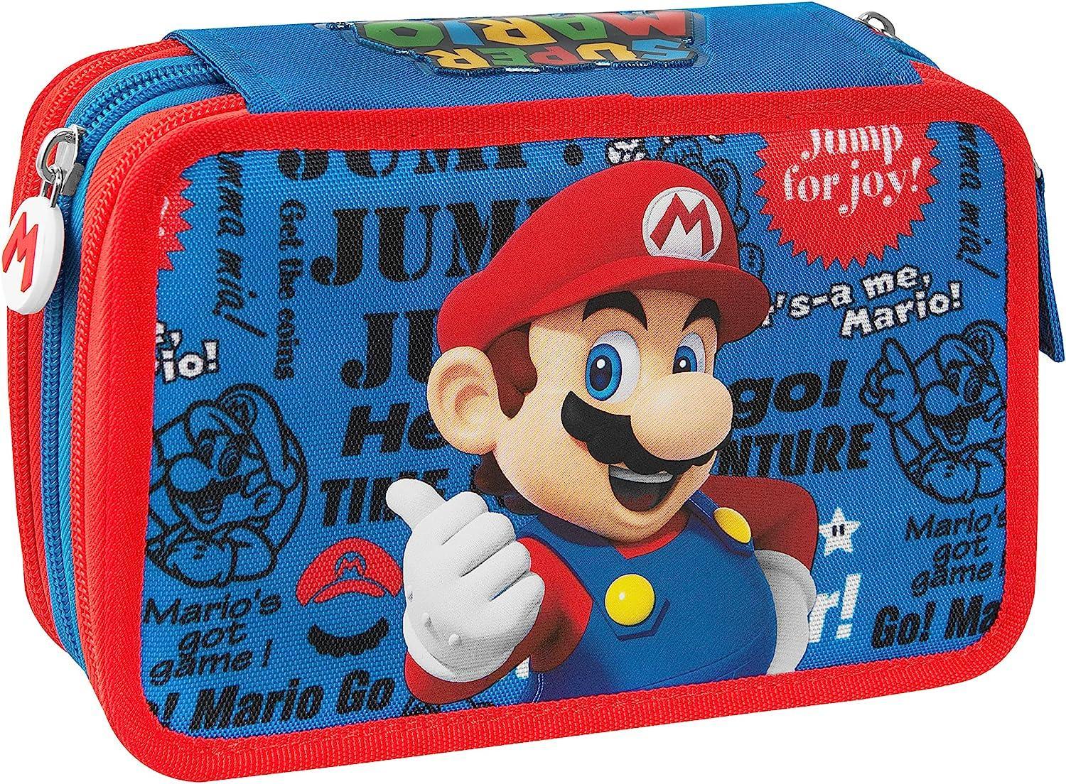 franco panini astuccio 3 zip super mario