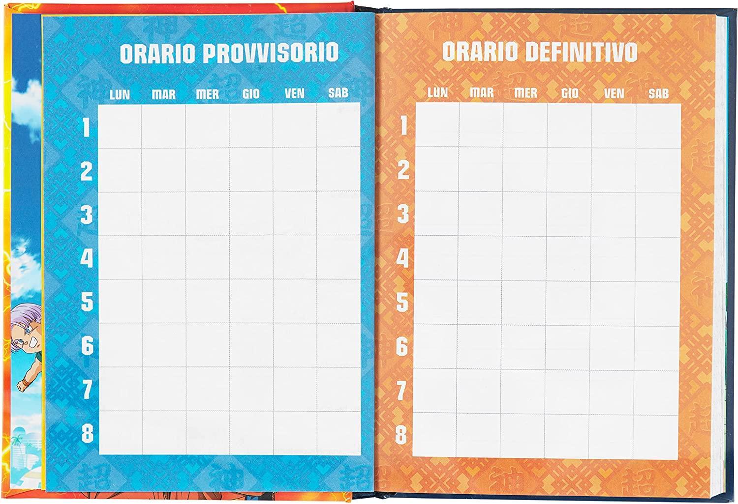 franco panini diario std dragon ball super 12 mesi non datato