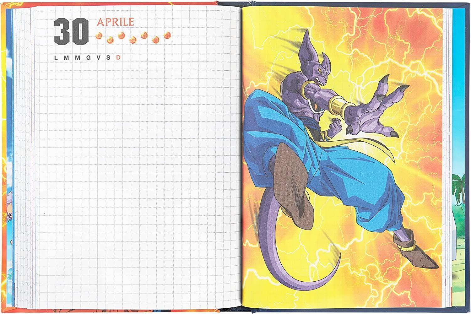 franco panini diario std dragon ball super 12 mesi non datato