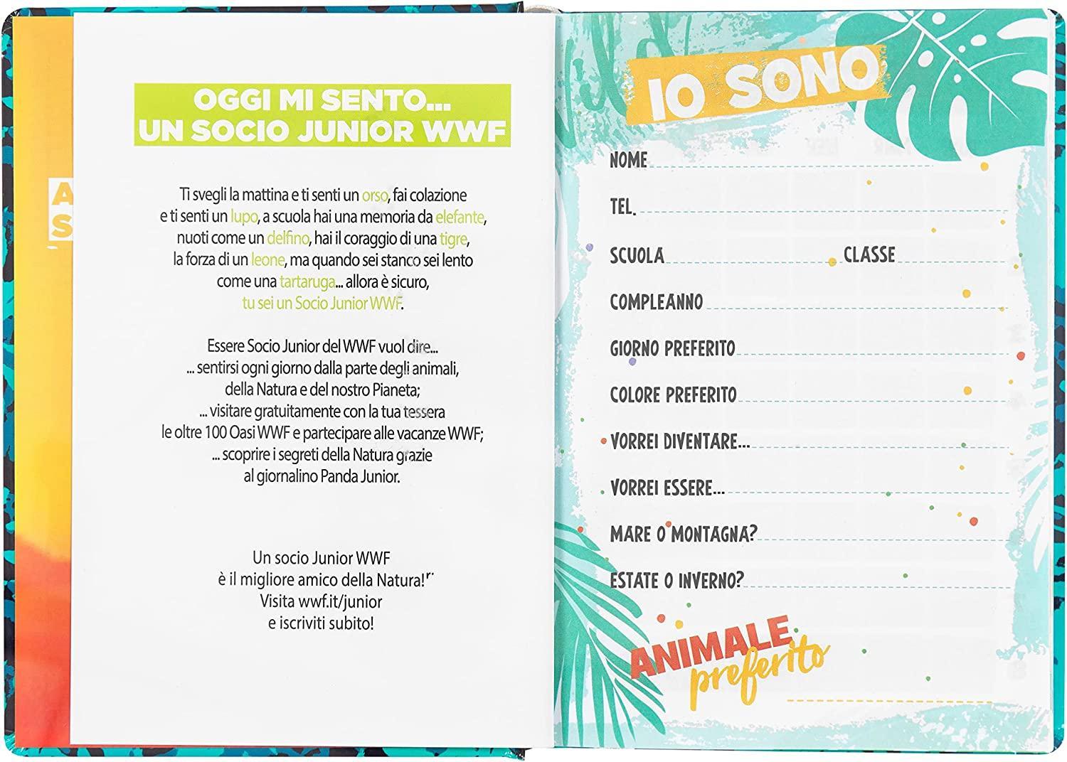 franco panini diario std wwf boy 12 mesi datato 2023/24