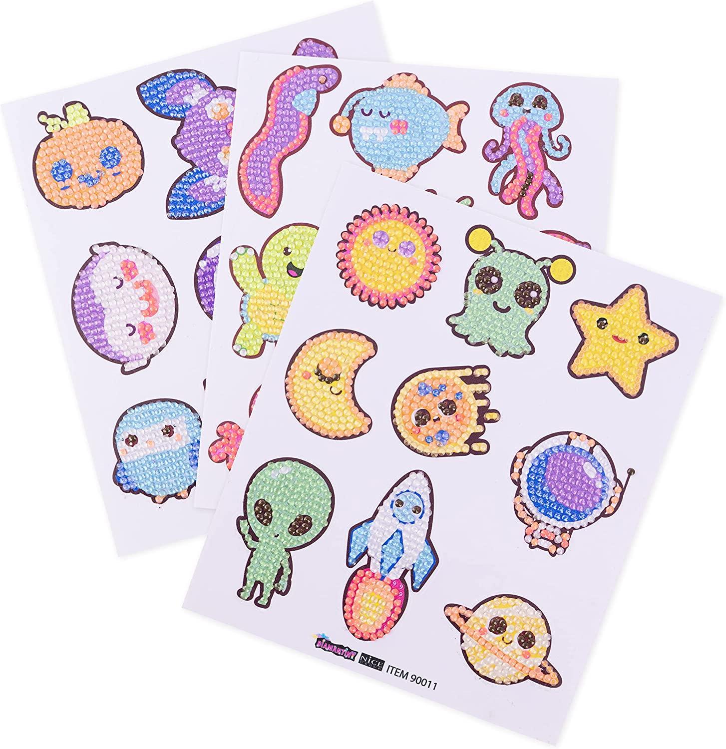 nice diamantiny stickers glow in the dark