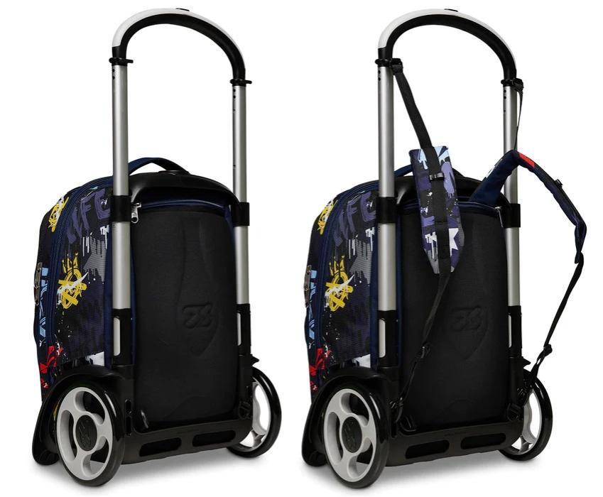 seven zaino trolley seven tyre spray wall