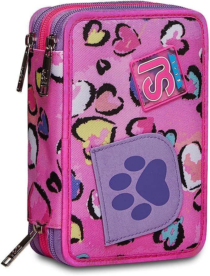 seven astuccio 3 zip seven sj gang fleecy girl