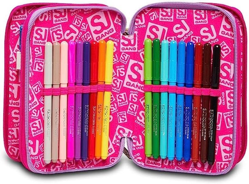 seven astuccio 3 zip seven sj gang heart lolly