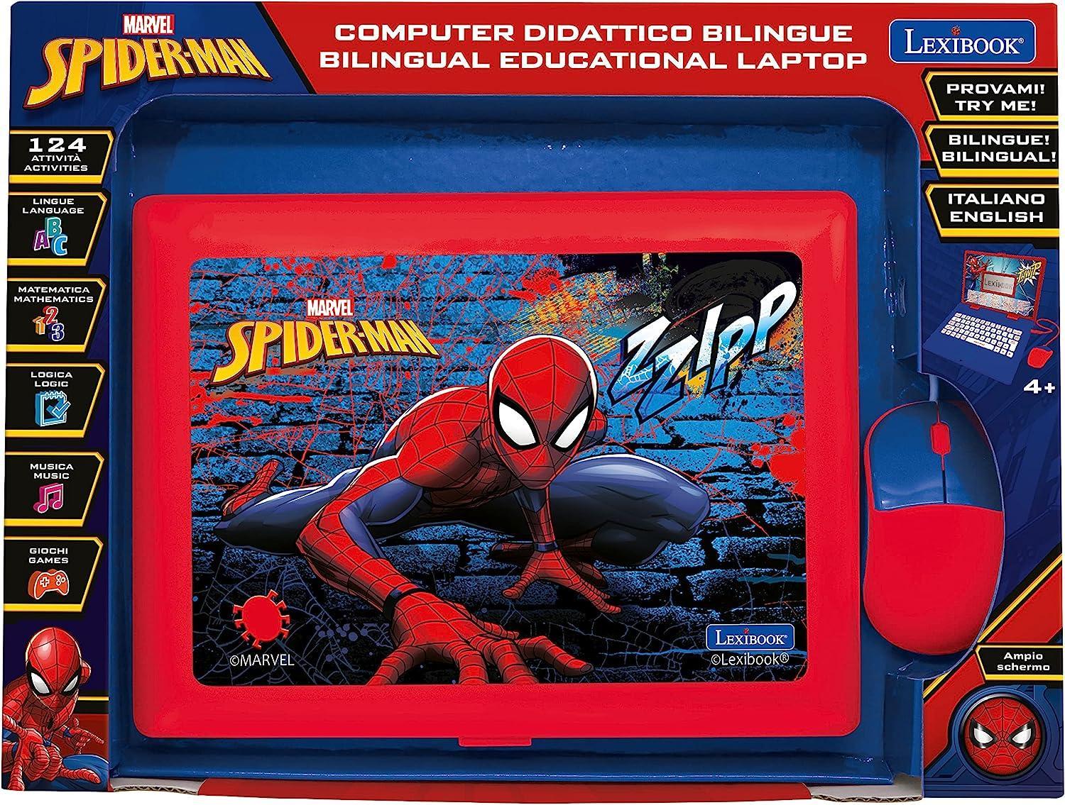 giocheria lexibook laptop spiderman