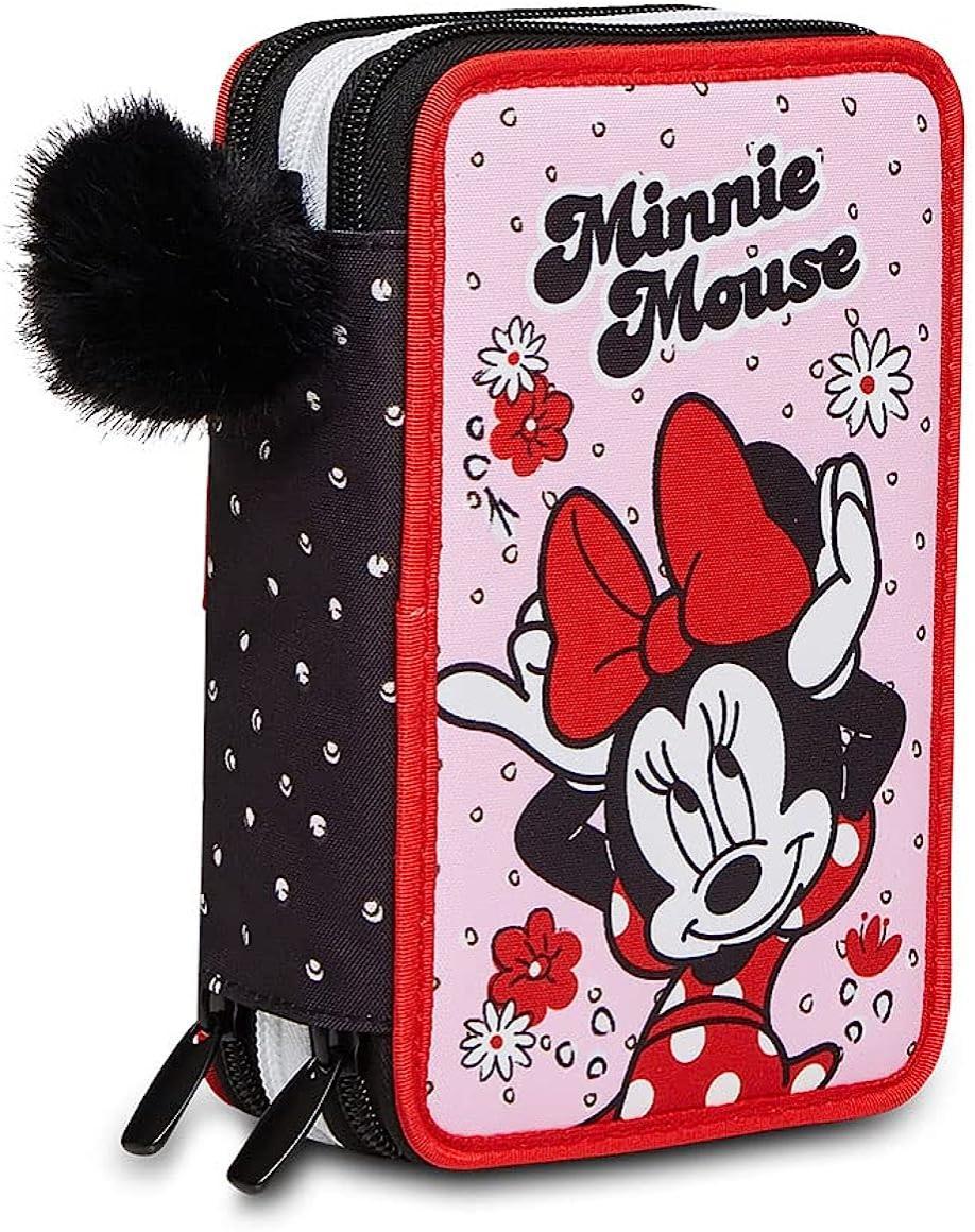 seven astuccio 3 zip minnie mouse