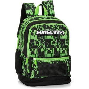 Zaino organizzato green minecraft