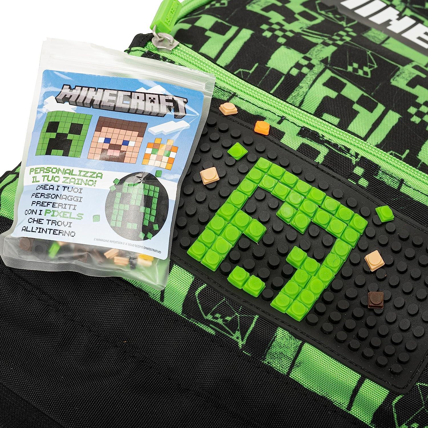 franco panini zaino organizzato green minecraft