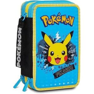 Astuccio 3 zip pokemon