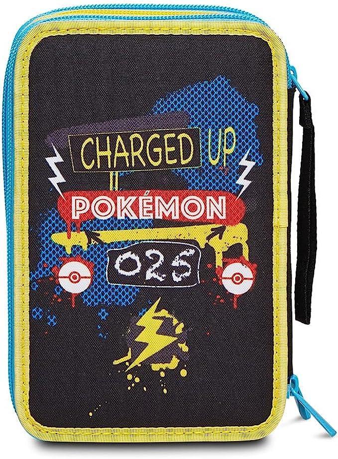 seven astuccio 3 zip pokemon