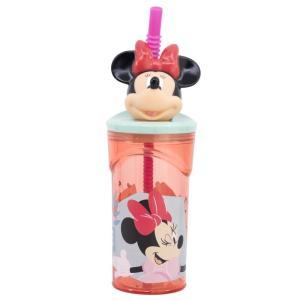 Minnie bicchiere con cannuccia 3d