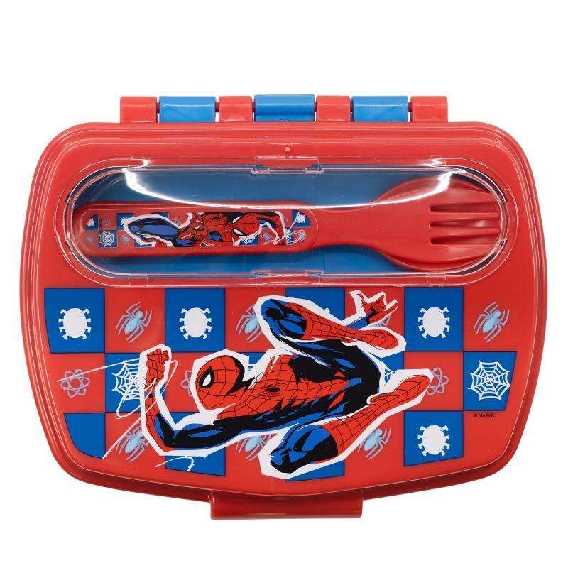 real trade italia s spiderman porta merenda con posate