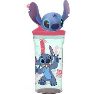 Stitch bicchiere con cannuccia ml360 3d