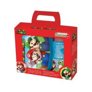 Super mario gift box borraccia+p/merenda