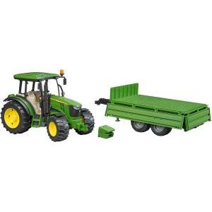 John deere 5115m trattore con rimorchio