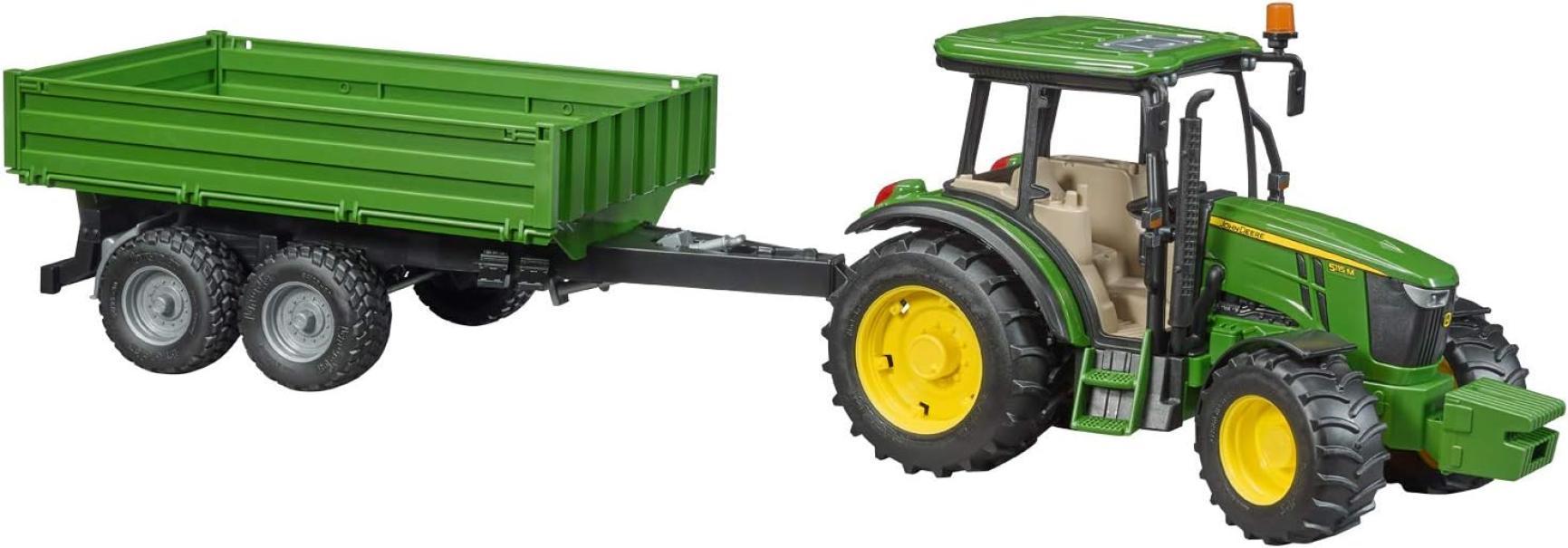 bruder spielwaren gmbh john deere 5115m trattore con rimorchio