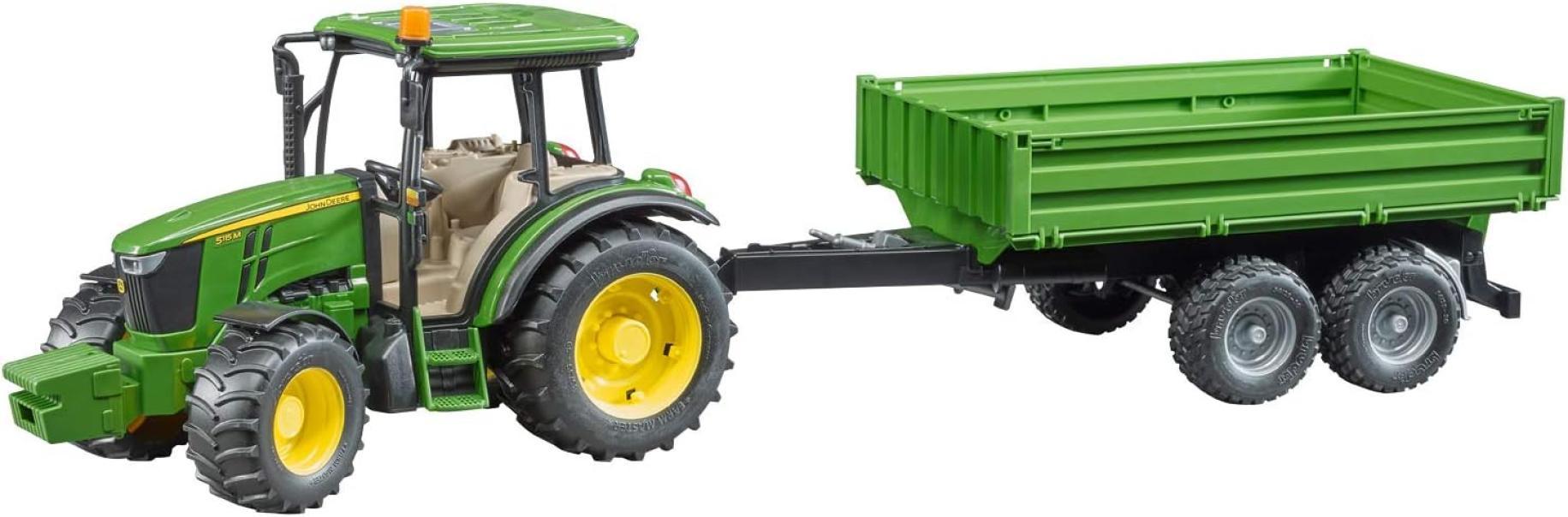 bruder spielwaren gmbh john deere 5115m trattore con rimorchio