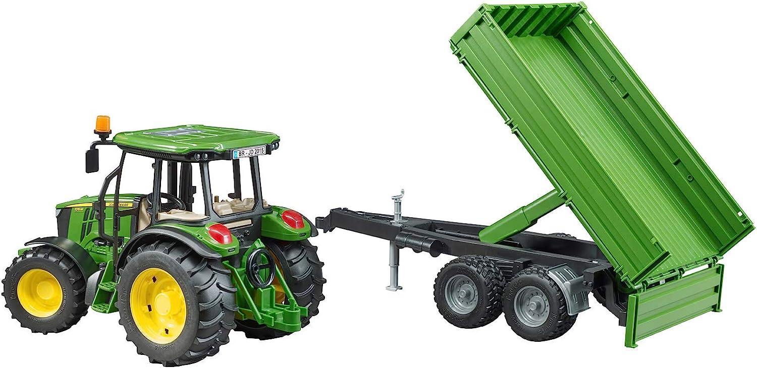 bruder spielwaren gmbh john deere 5115m trattore con rimorchio