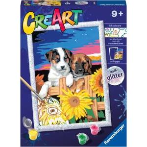 Creart cagnolini e girasoli