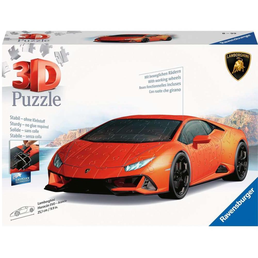 ravensburger puzzle 3d lamborghini evo arancio