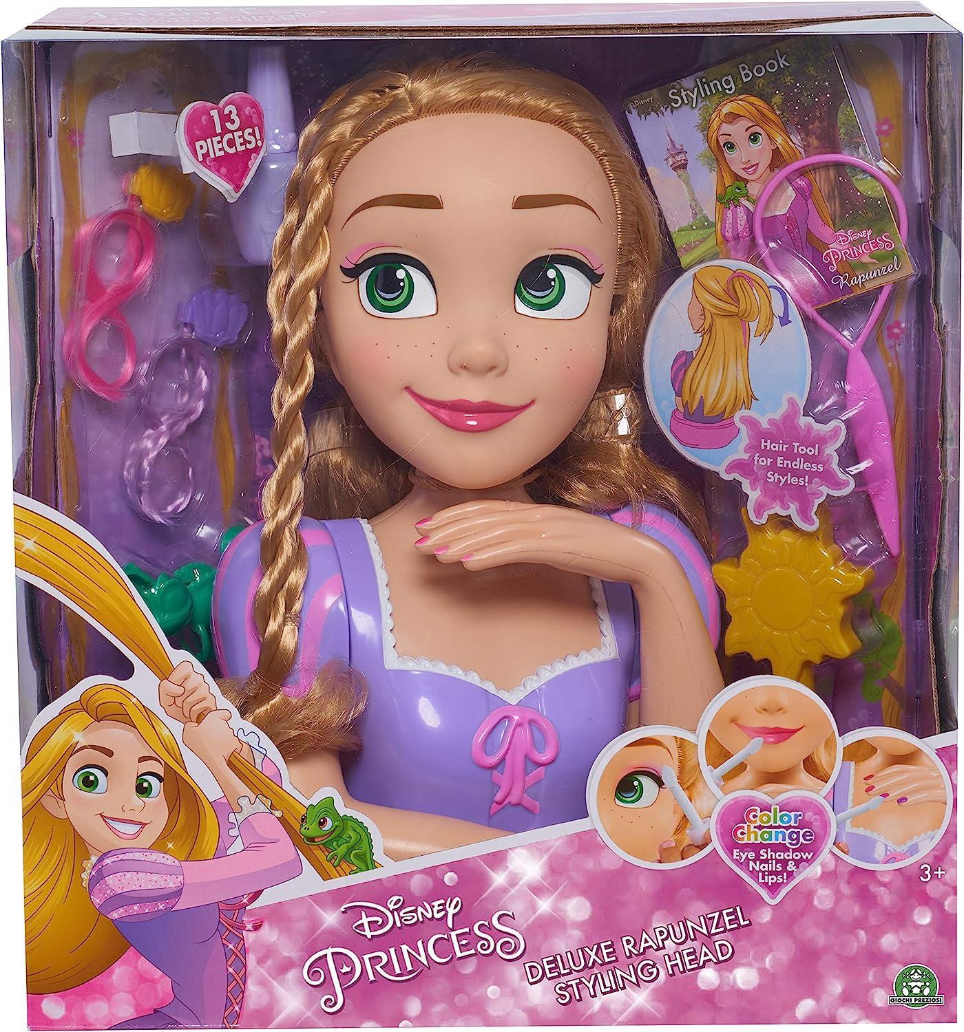 grandi giochi styling head rapunzel deluxe