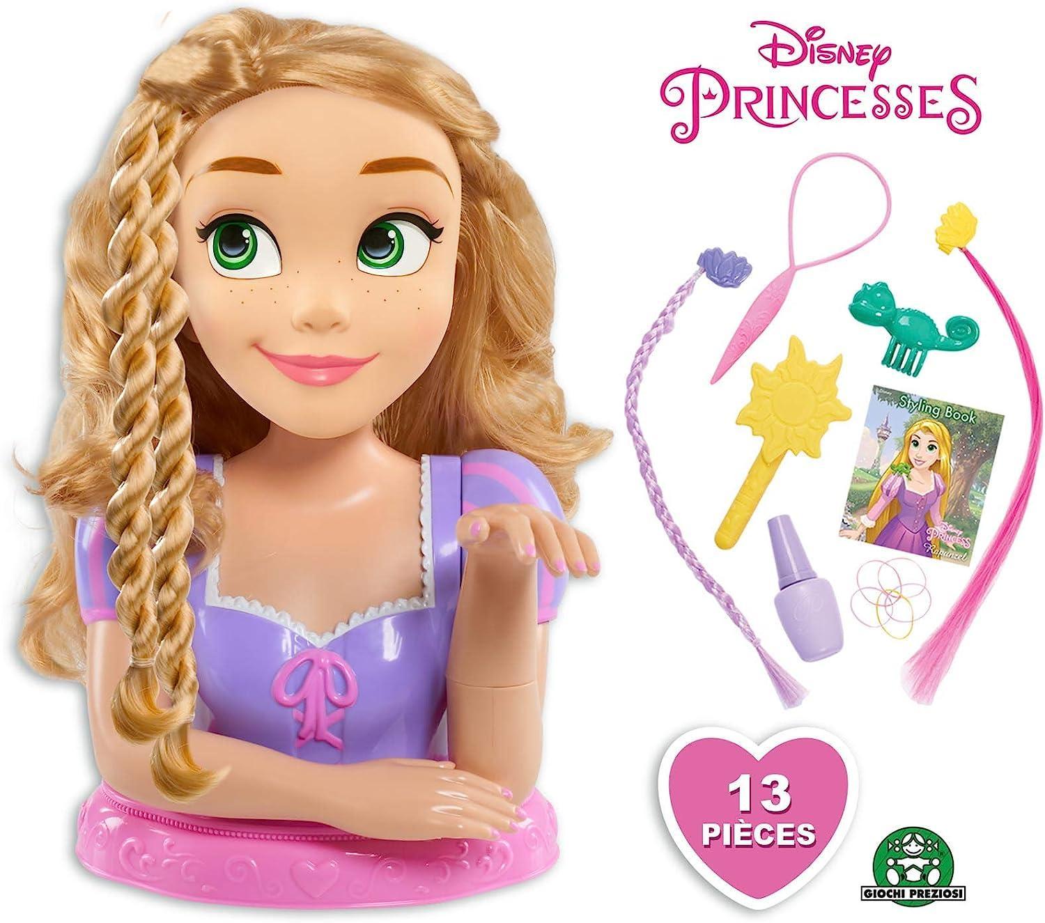 grandi giochi styling head rapunzel deluxe