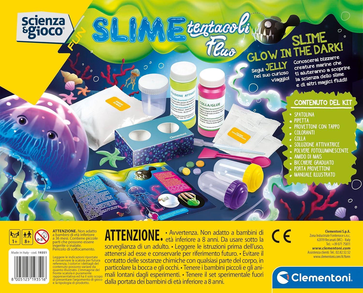 clementoni slime tentacoli fluo