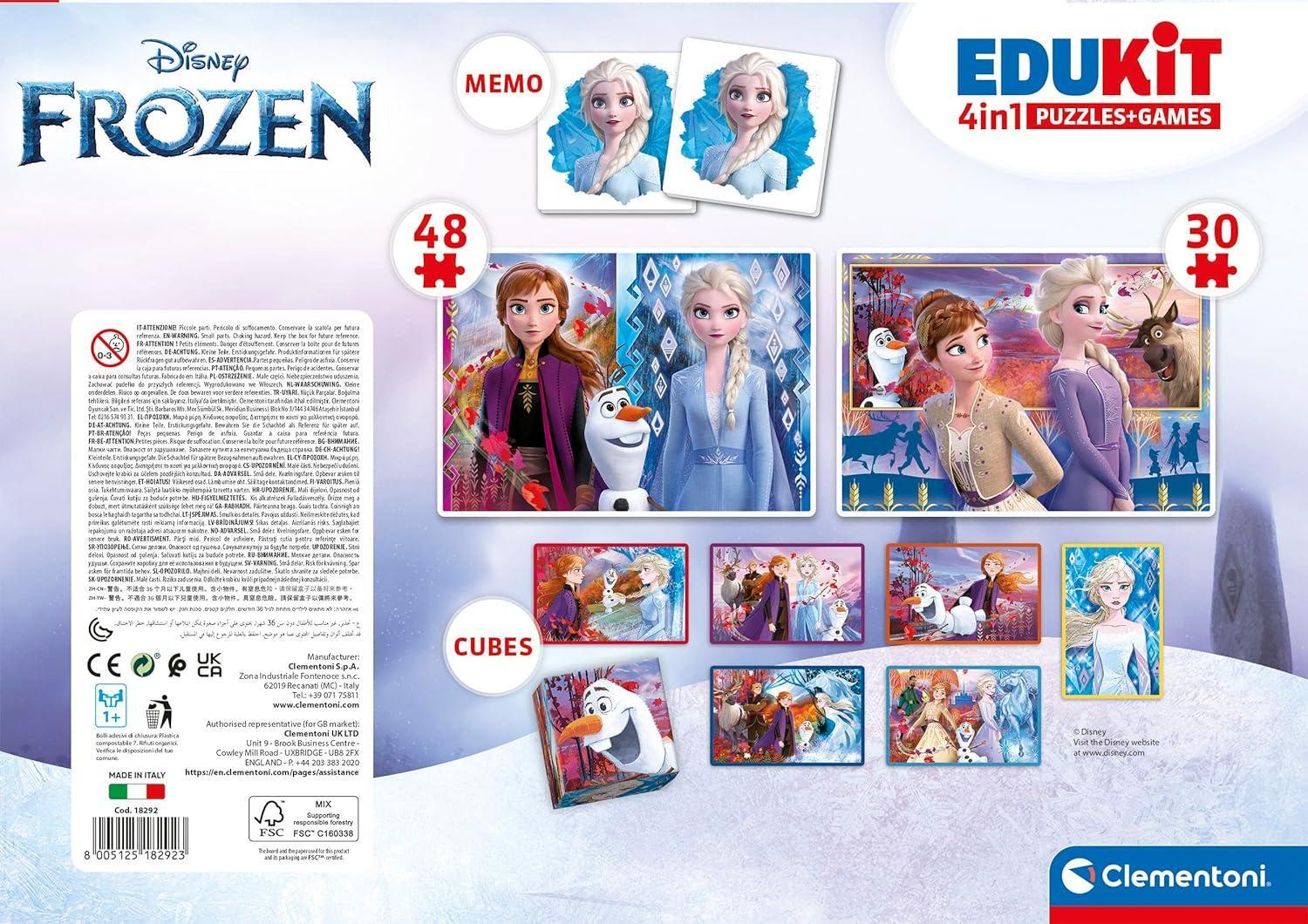 clementoni edukit 4in1 frozen