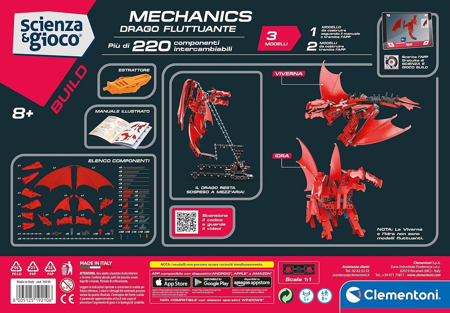 clementoni mechanics drago fluttuante