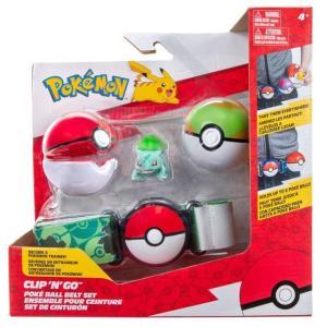 Pokemon clip n go poke' ball set cintura