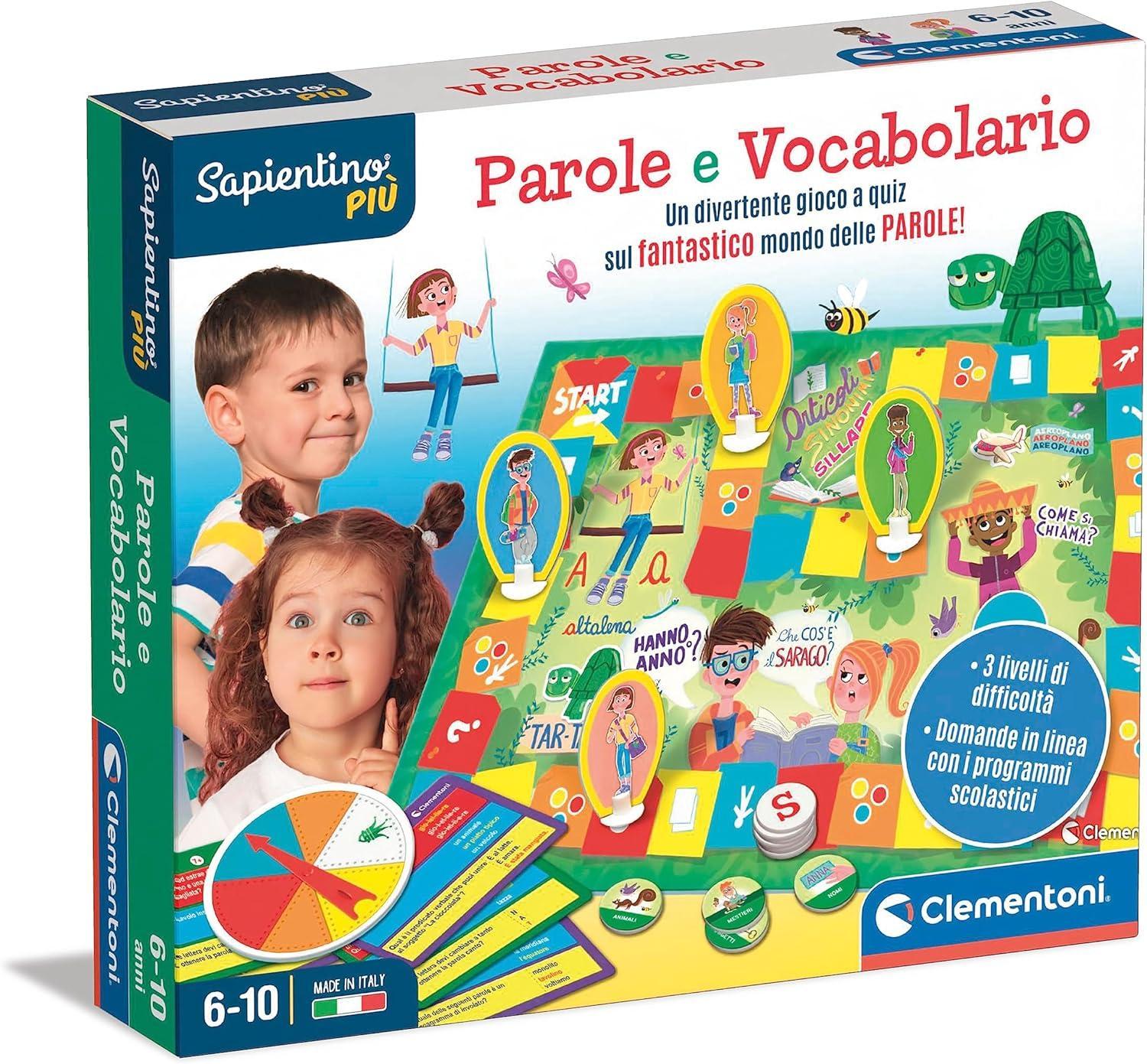 clementoni sapientino piu' parole e vocabolario