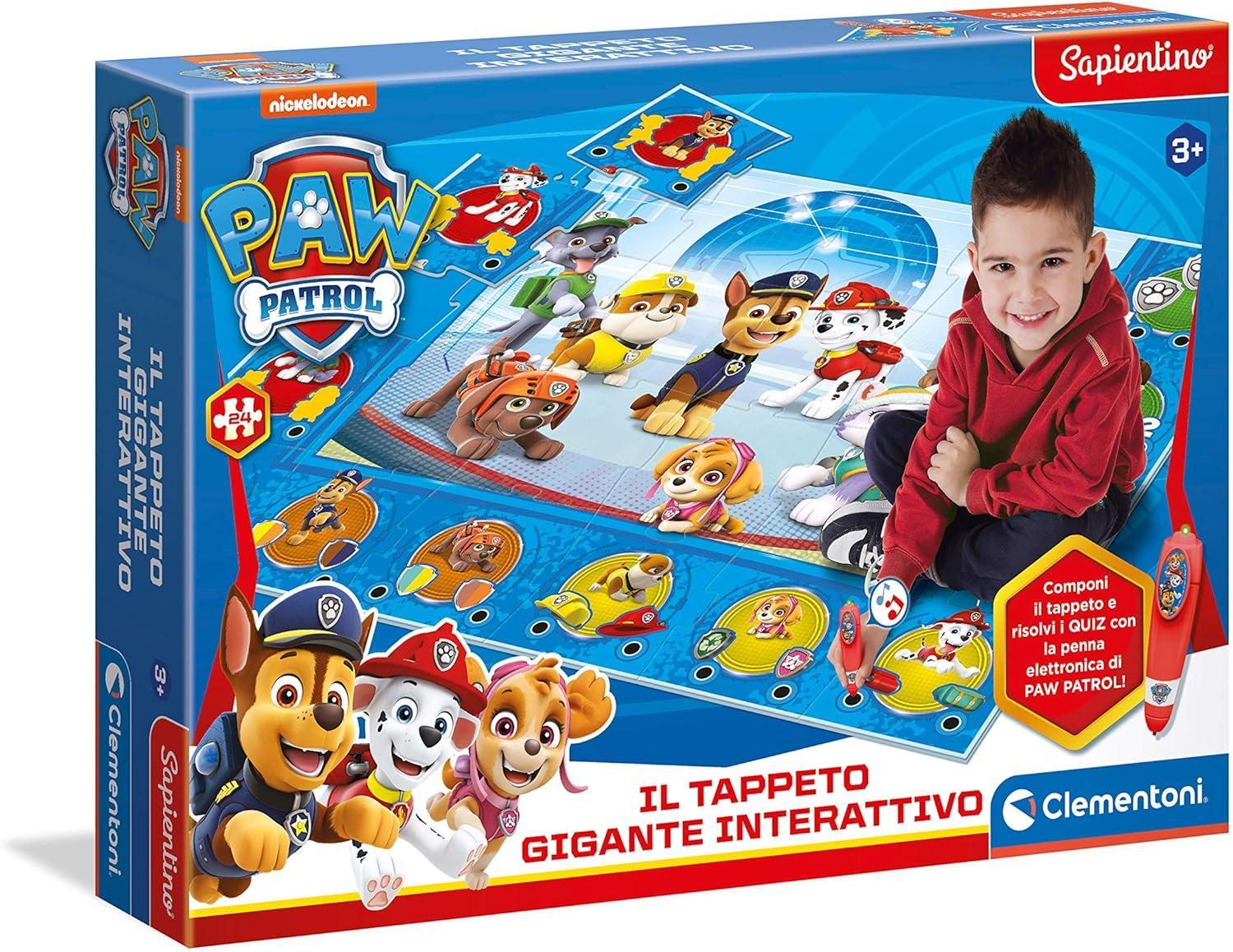 clementoni tappeto gigante interattivo paw patrol