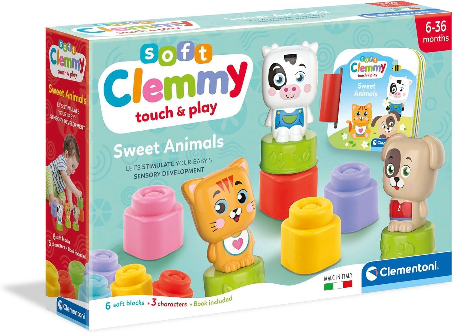 clementoni clemmy soft costruzioni animali