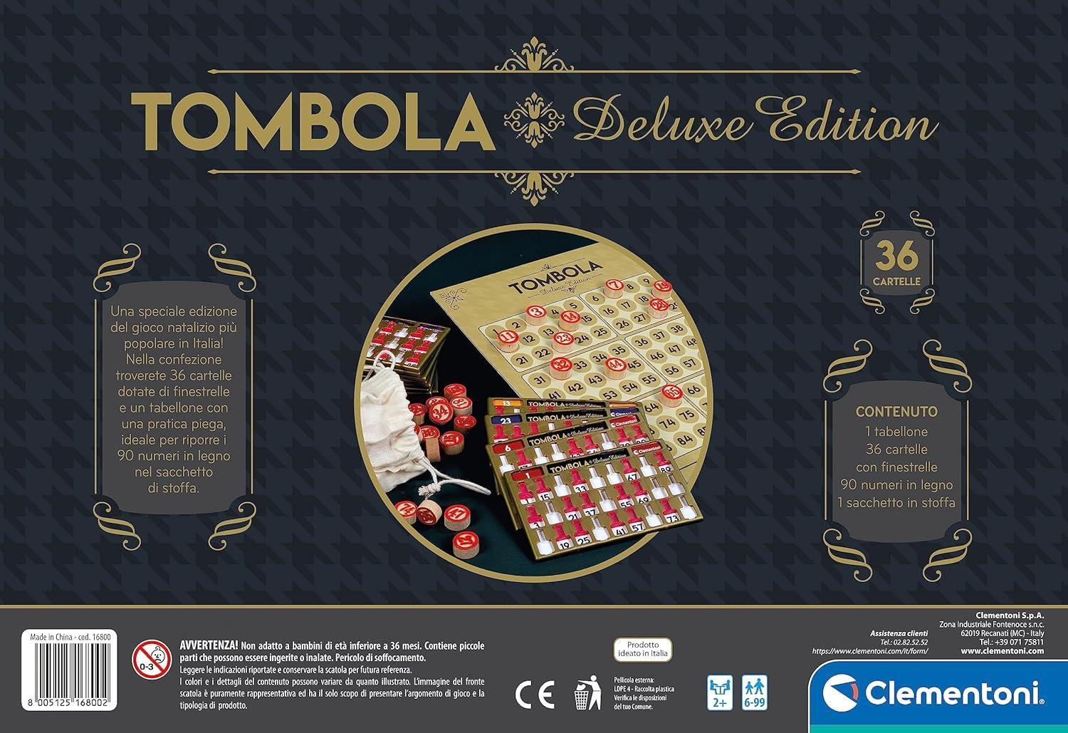 clementoni tombola deluxe 36 cartelle