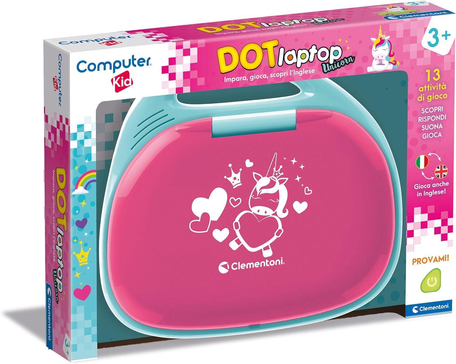 clementoni laptop dot unicorno rosa