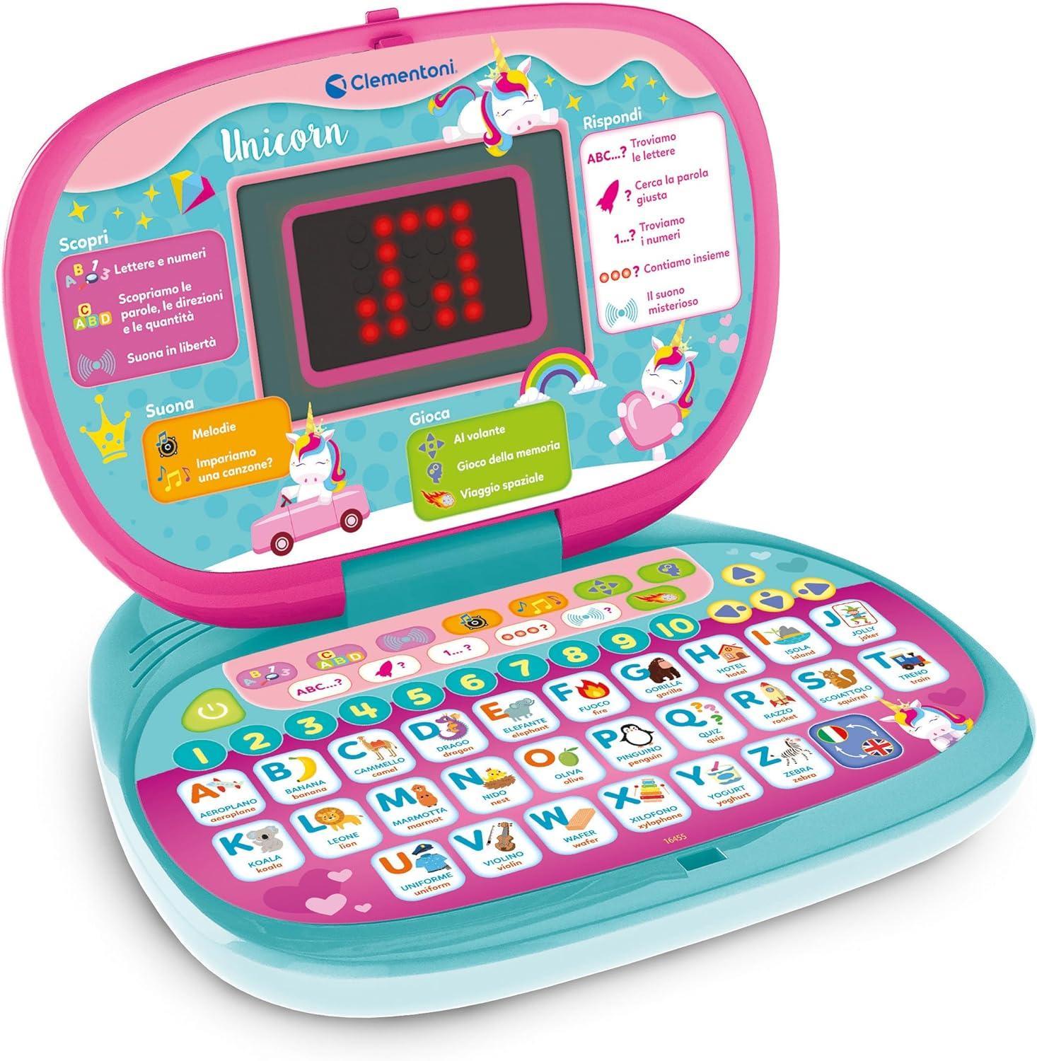 clementoni laptop dot unicorno rosa