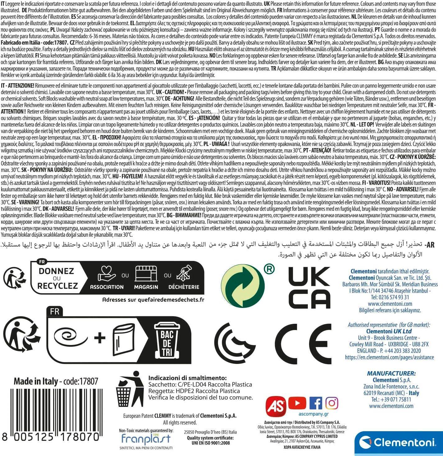 clementoni clemmy soft costruzioni morbide