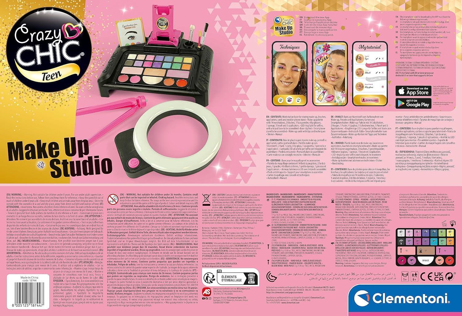 clementoni crazy chic make up studio