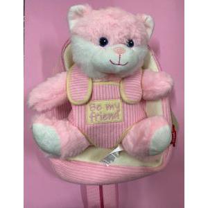 Zaino rosa con peluche