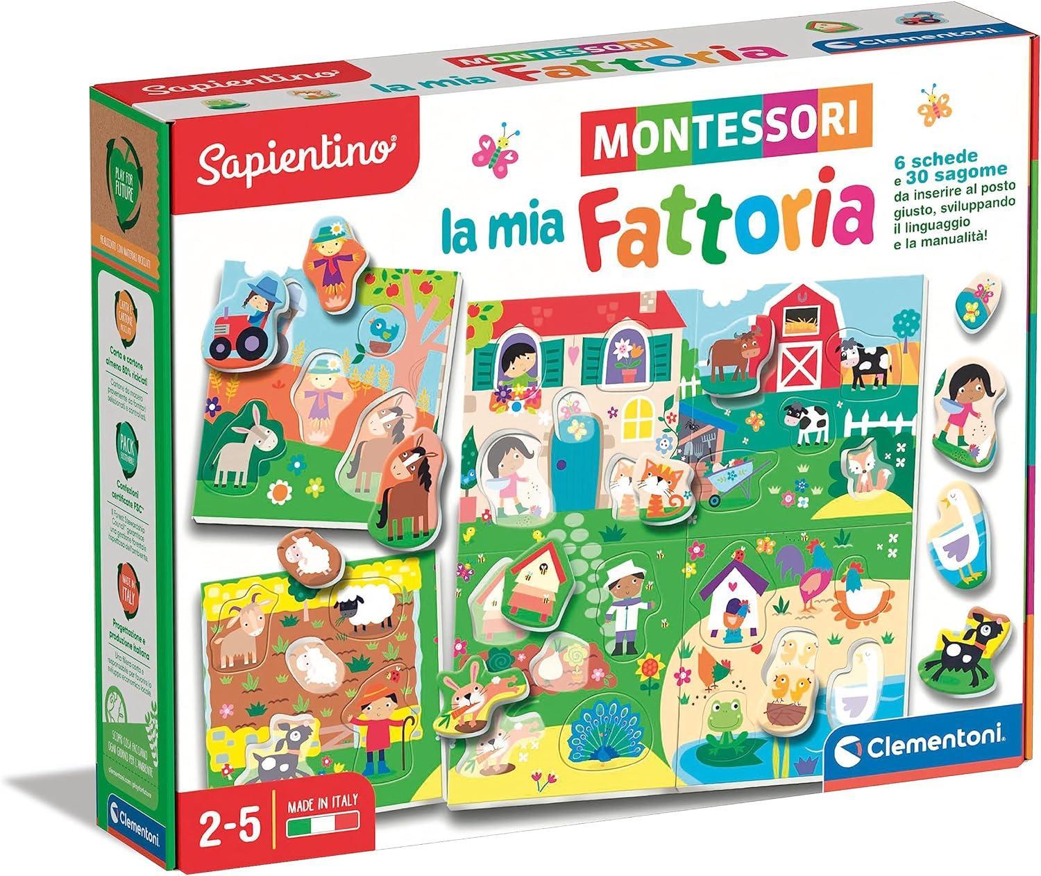 clementoni la mia fattoria montessori sapientino