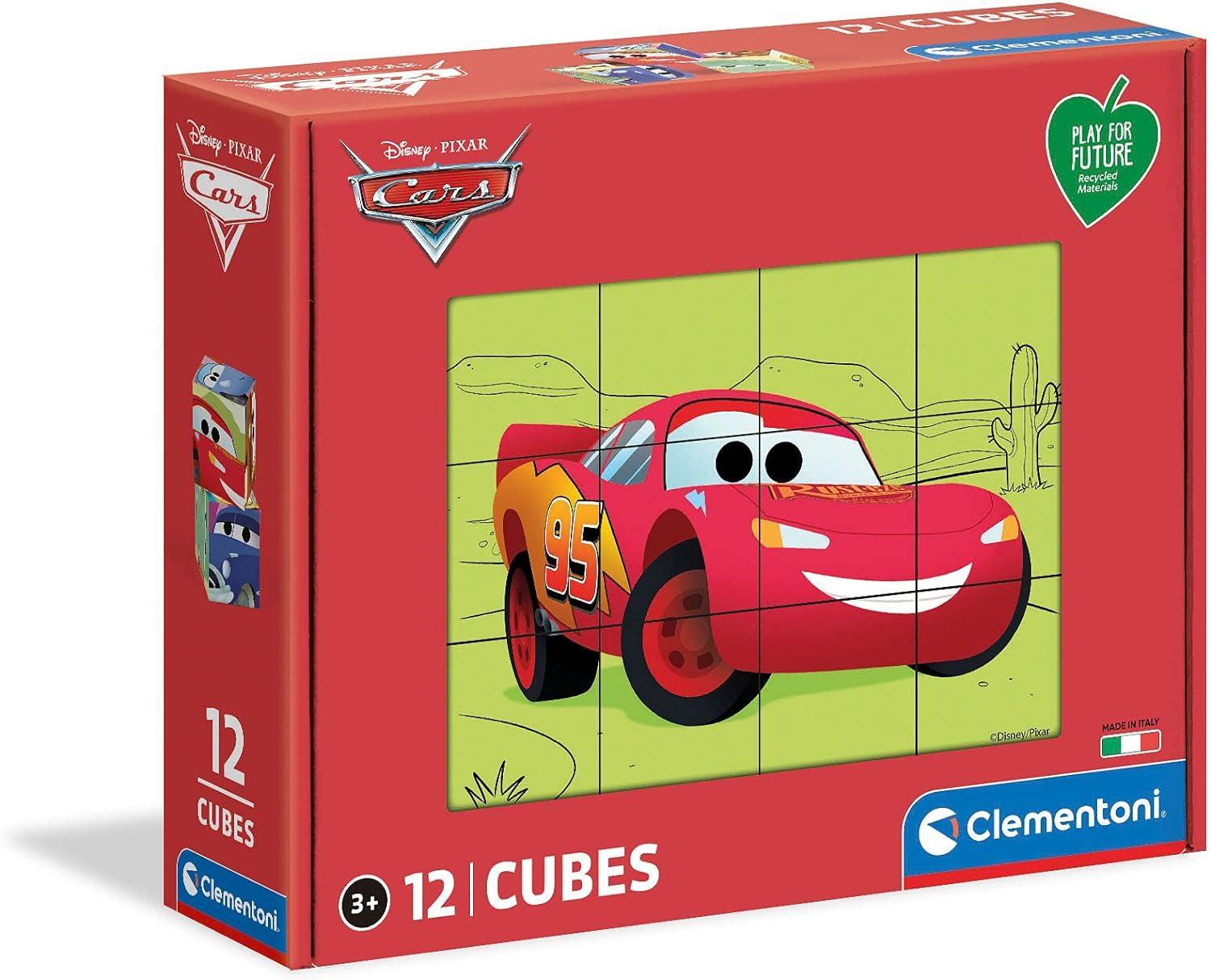 clementoni cubi 12 pz disney cars