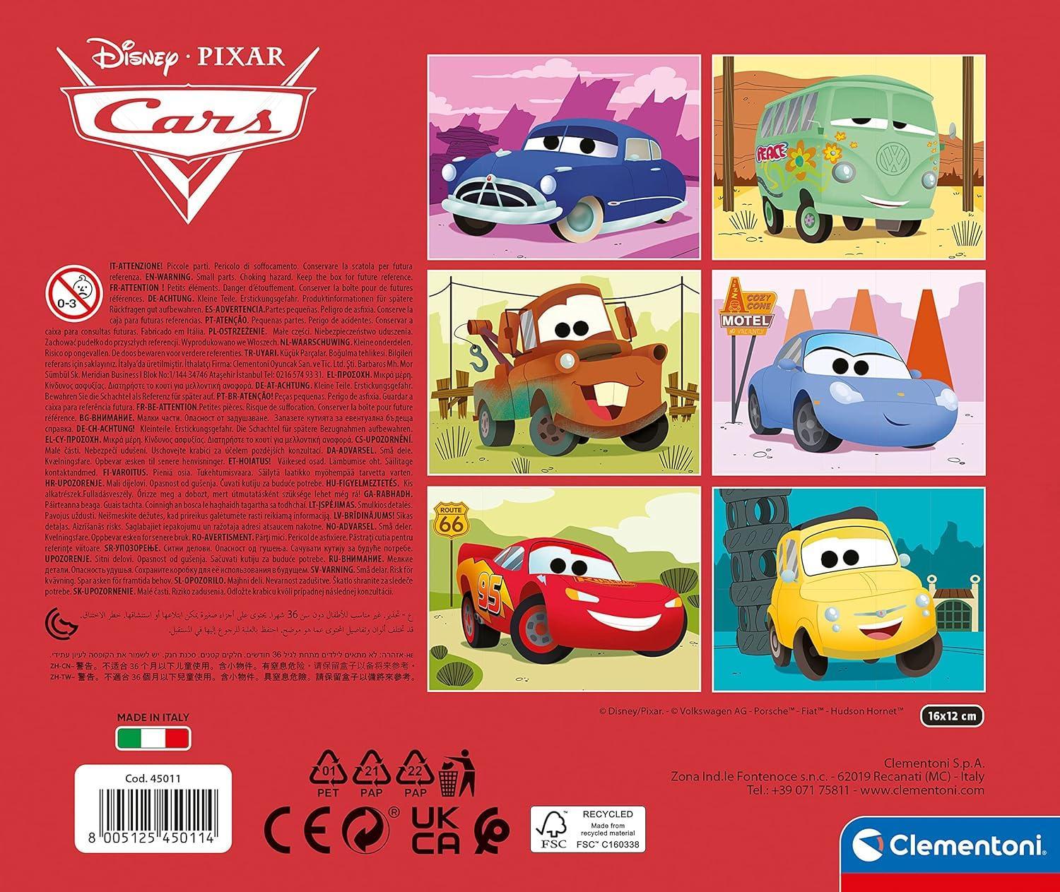 clementoni cubi 12 pz disney cars