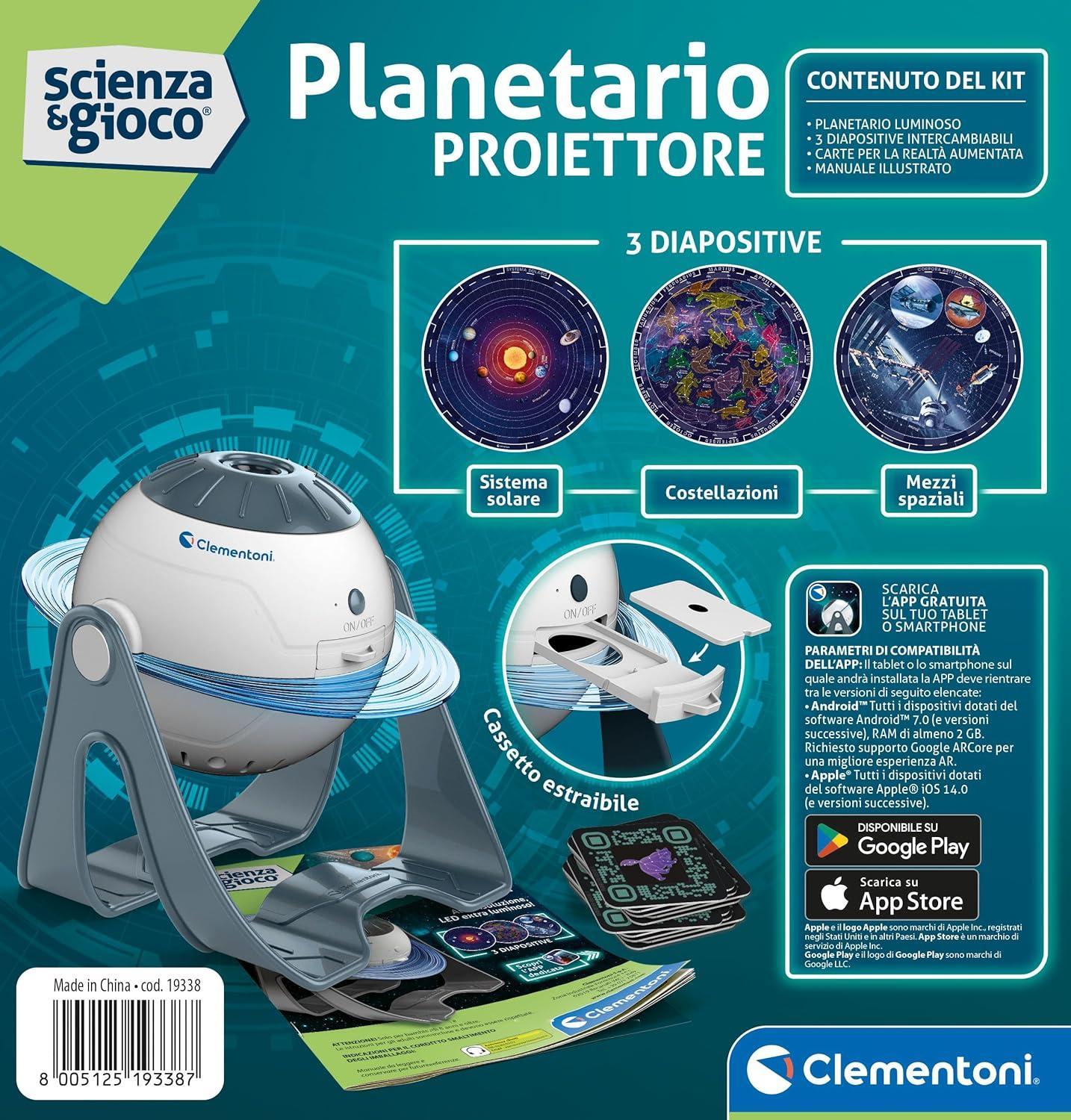 clementoni planetario proiettore