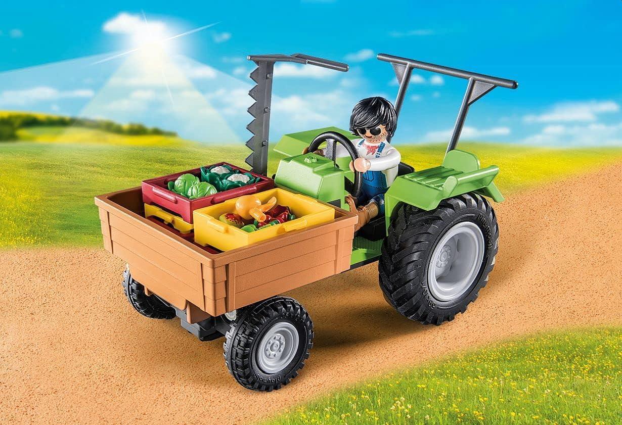 playmobil trattore con rimorchio