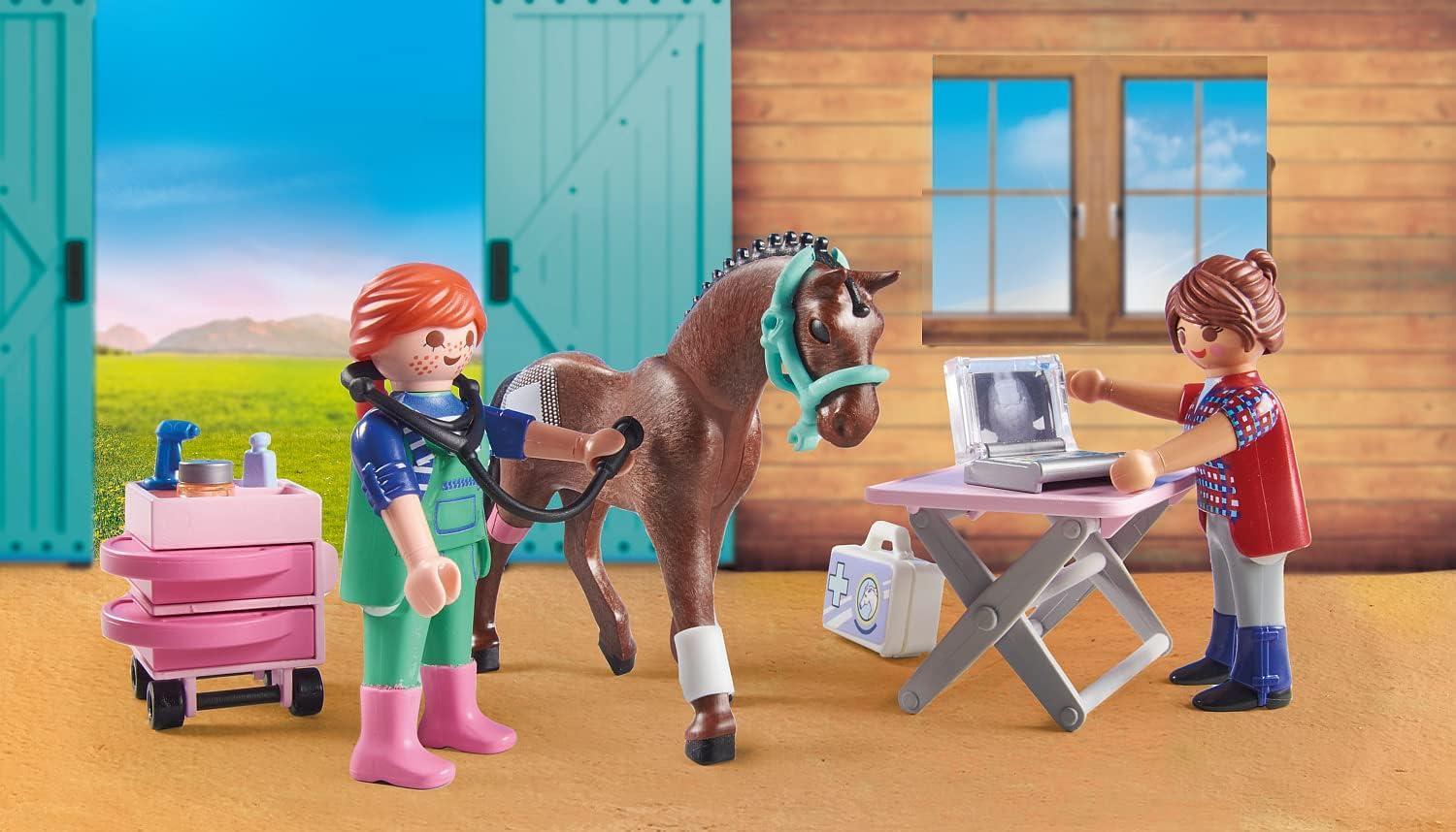 playmobil veterinaria del maneggio