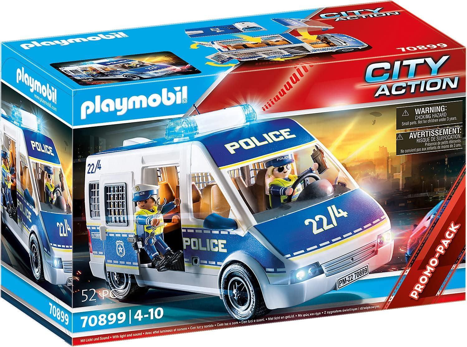 playmobil furgone della polizia con luci e suoni