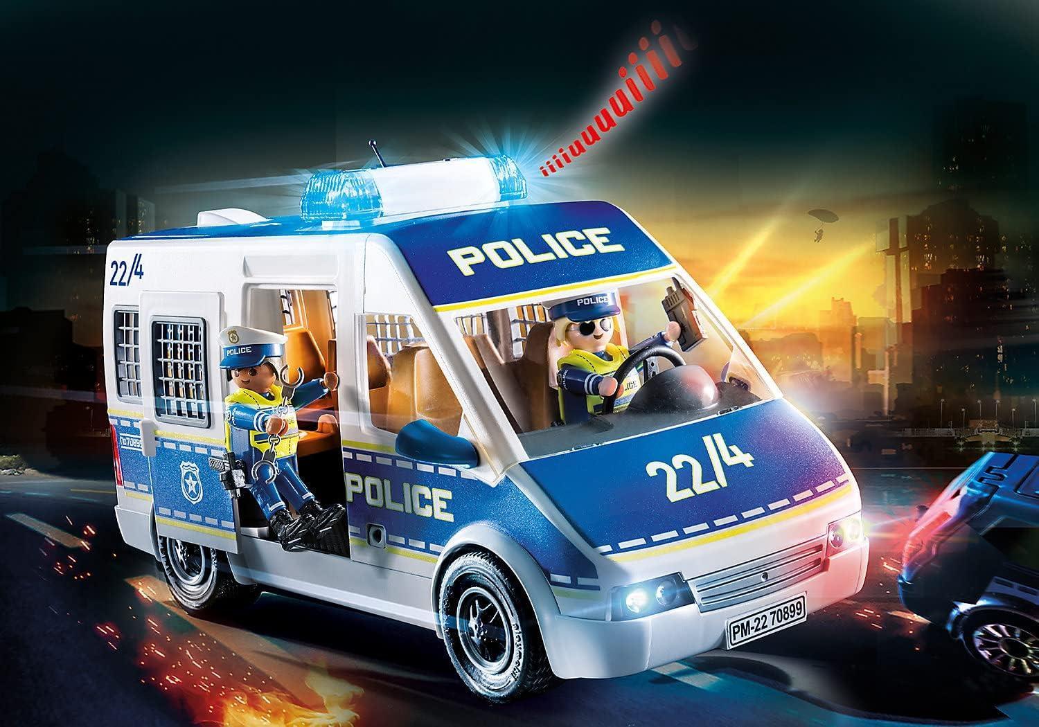 playmobil furgone della polizia con luci e suoni