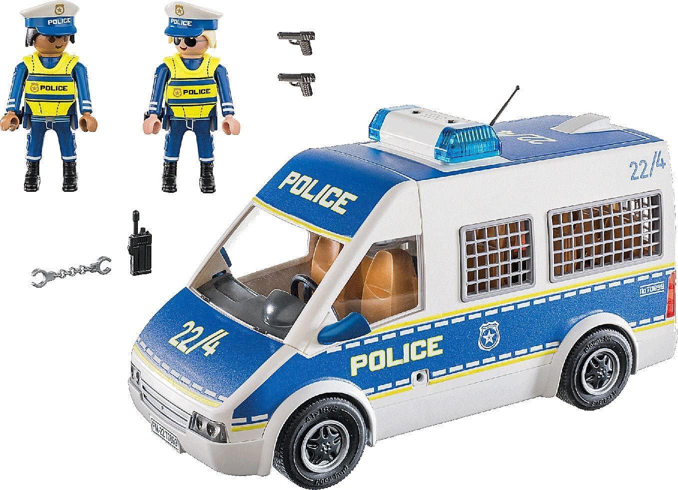 playmobil furgone della polizia con luci e suoni