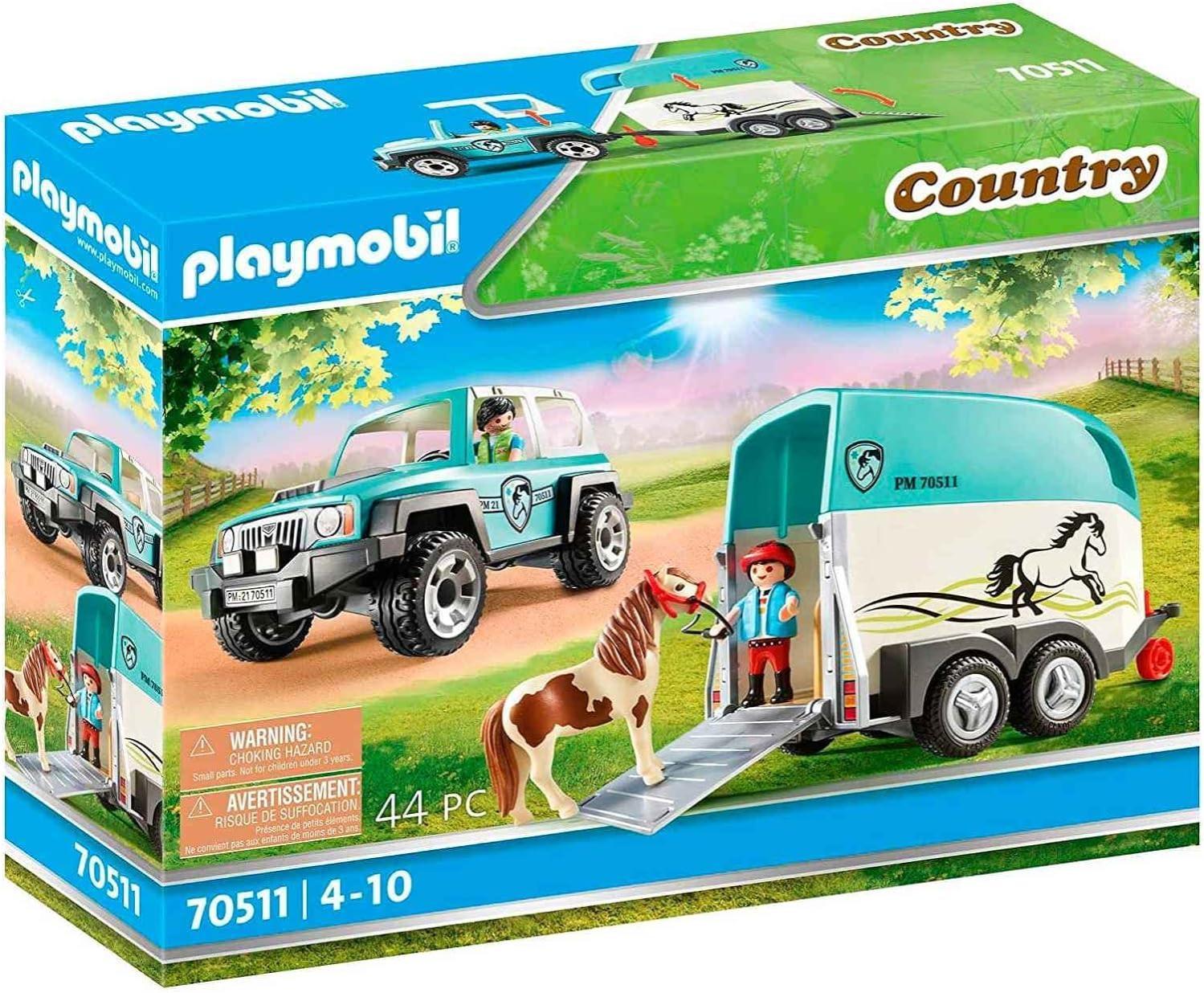 playmobil fuoristrada con rimorchio