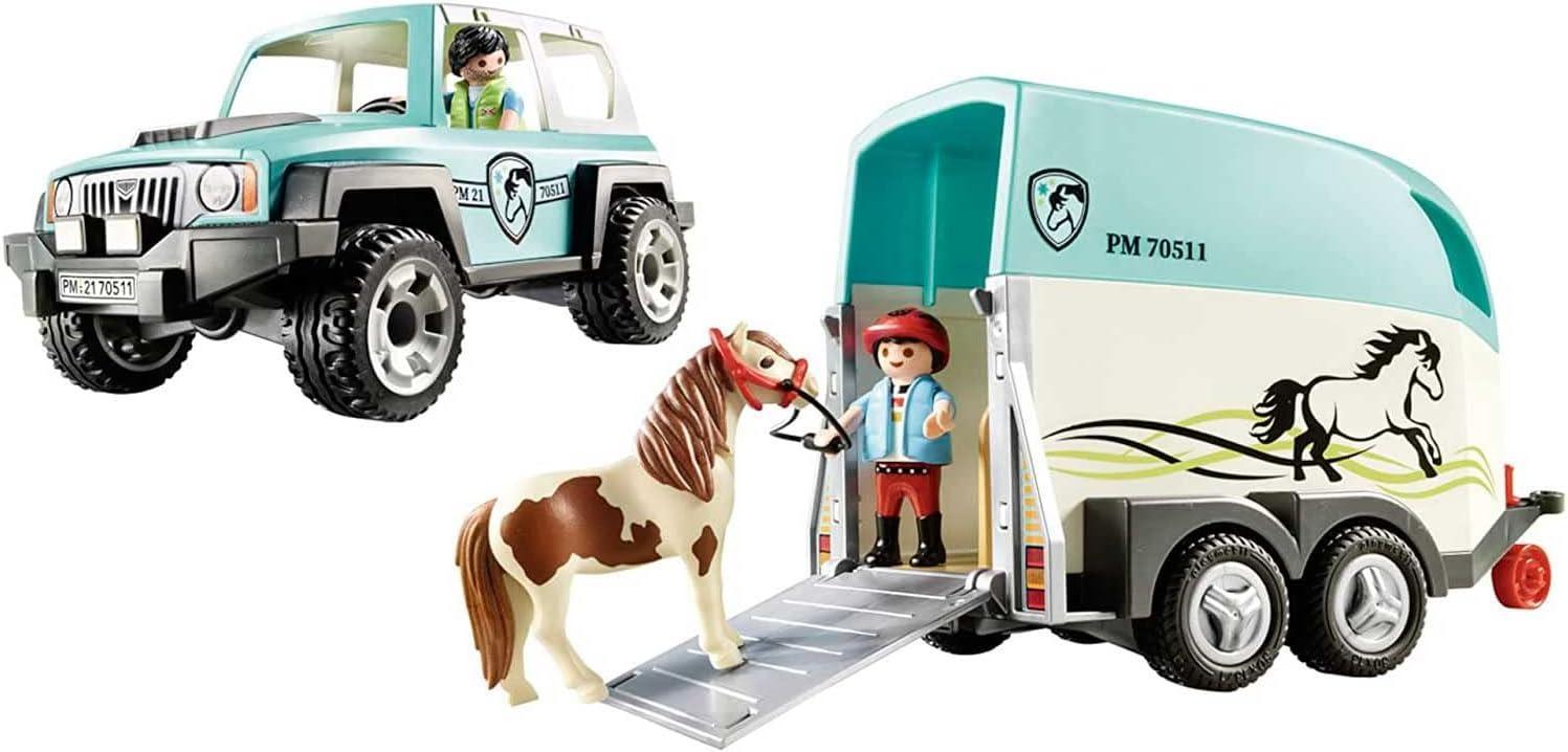 playmobil fuoristrada con rimorchio